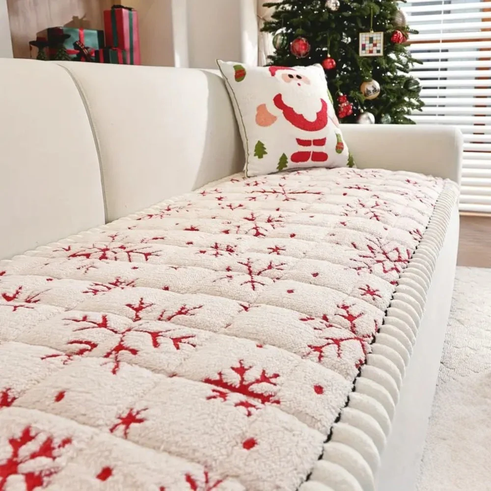 Festive Holiday Winter Sofa Cover - Image 3