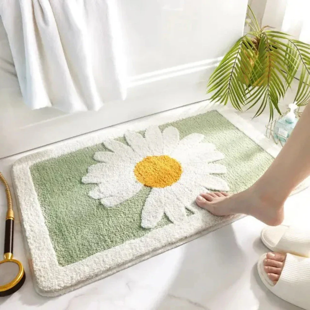 Fleur Plush Floral Bath Mat - Image 6