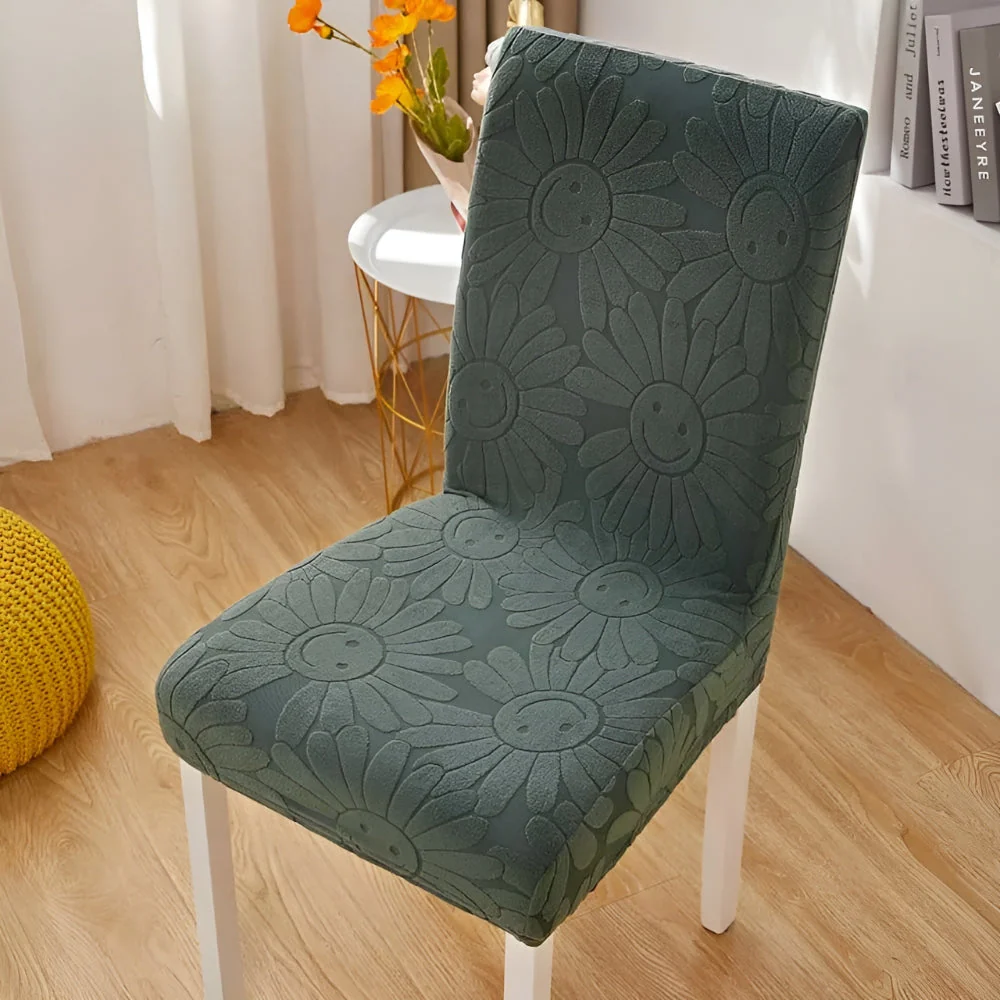 Fleur Smiley Flower Stretch Chair Cover - Image 12