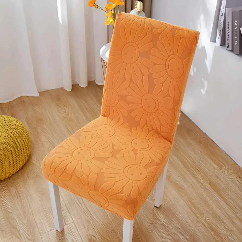 Fleur Smiley Flower Stretch Chair Cover - Image 3