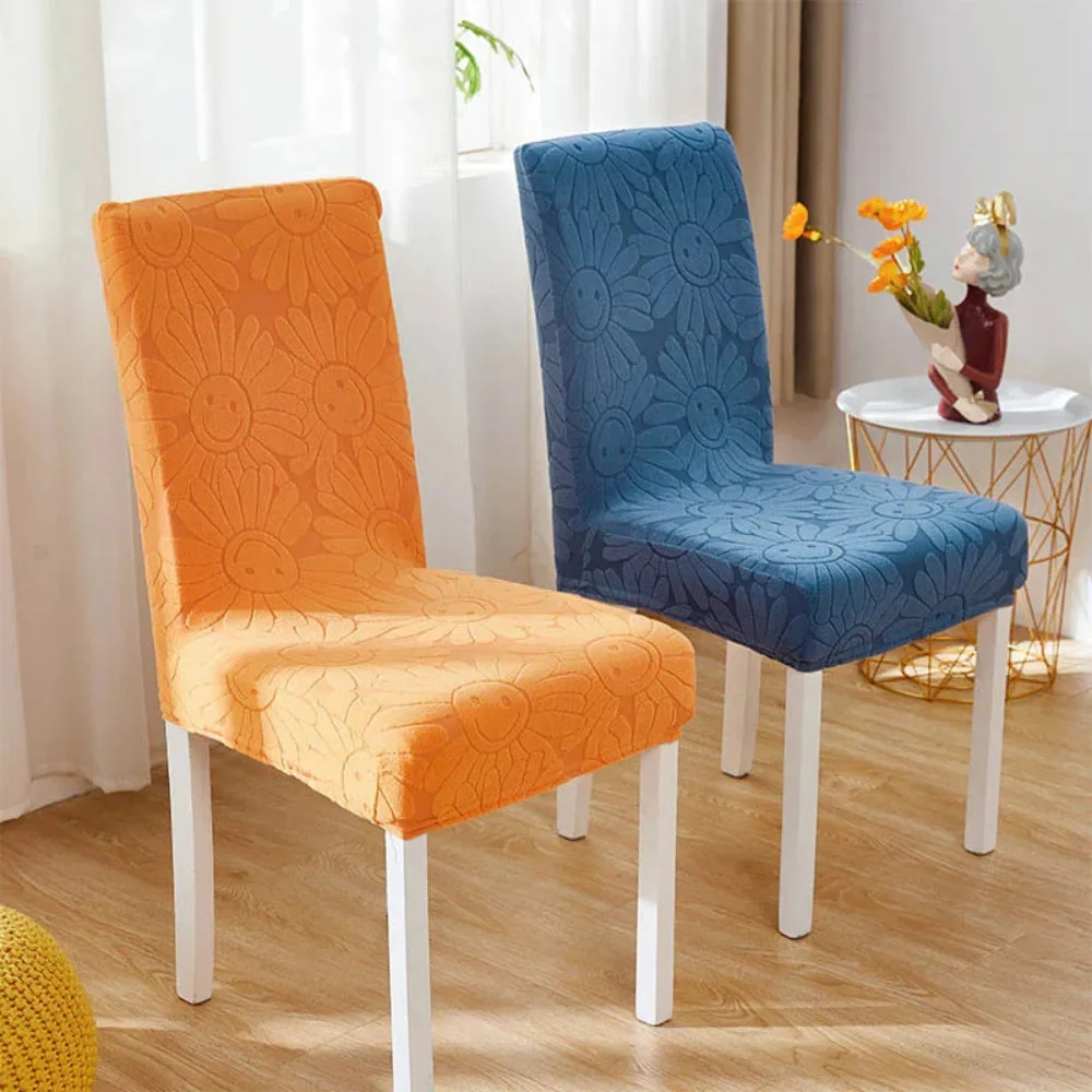 Fleur Smiley Flower Stretch Chair Cover - Image 9