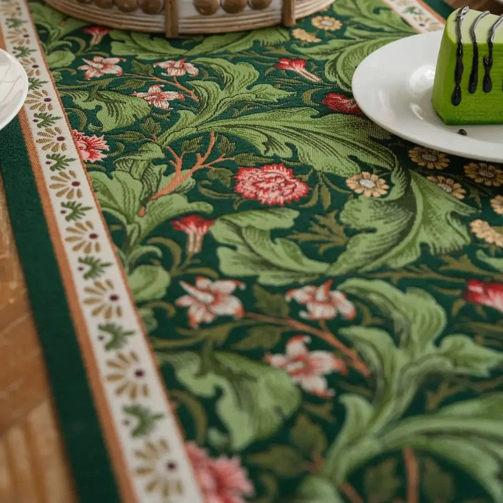 Flora Vine Embroidered Table Runner - Image 10