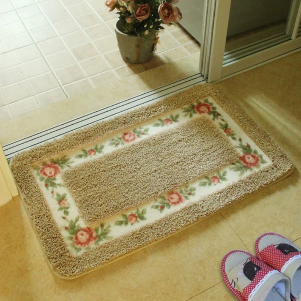 Floral Border Absorbent Bath Mat - Image 10