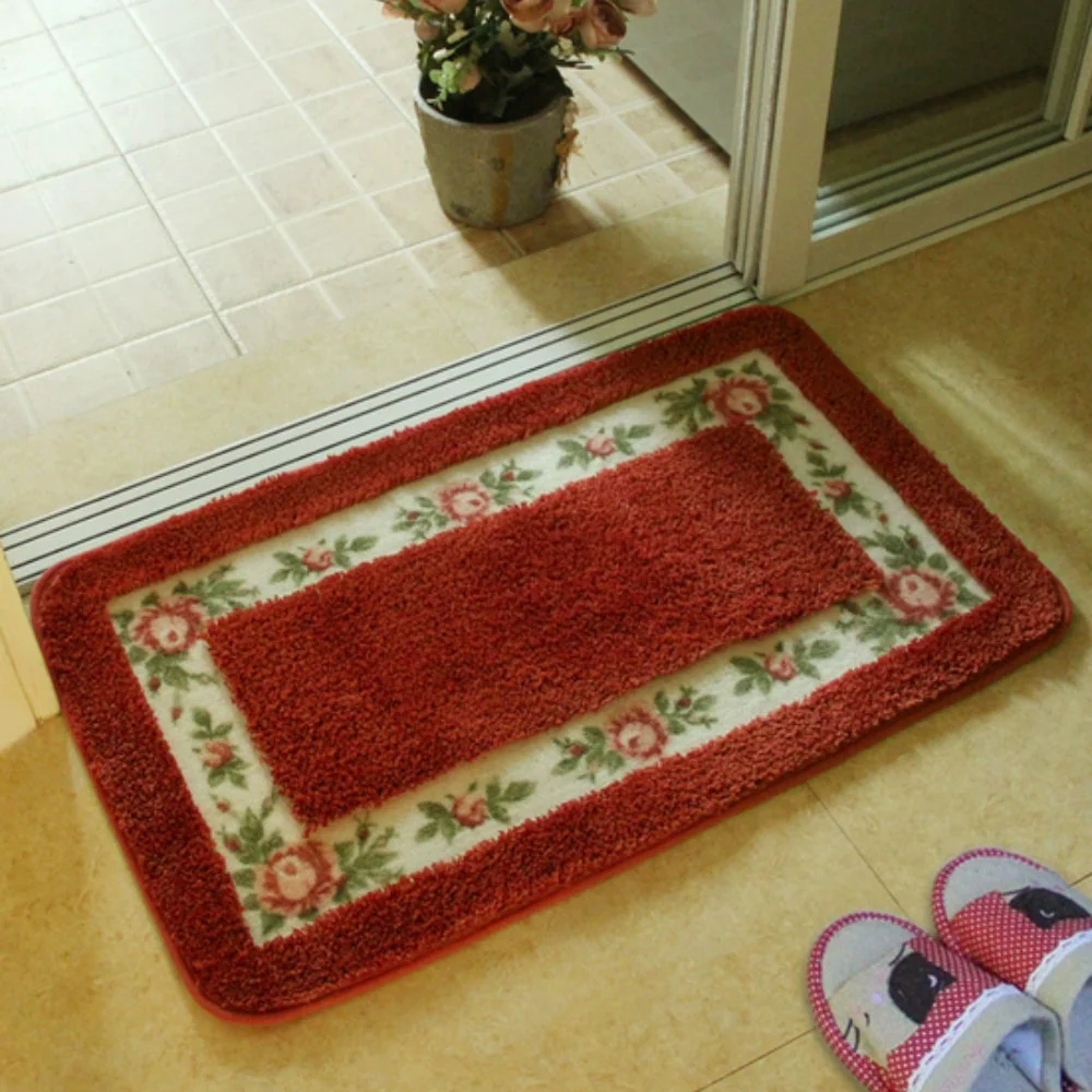 Floral Border Absorbent Bath Mat - Image 6