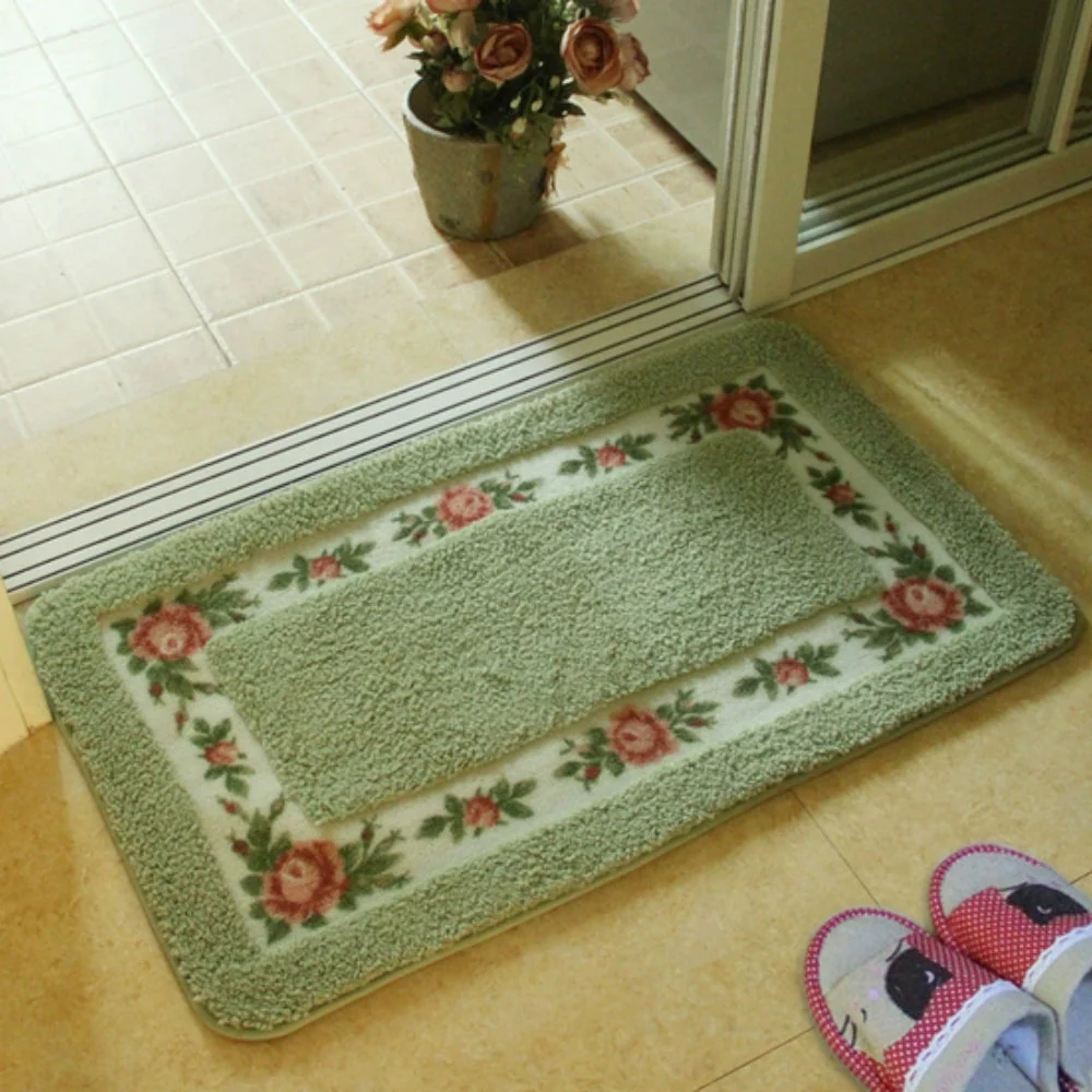 Floral Border Absorbent Bath Mat - Image 7