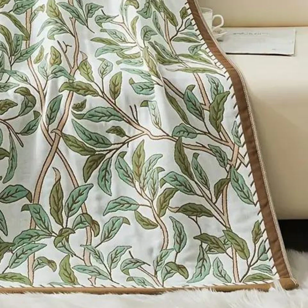 Floral Cotton Bath Towel - Image 5