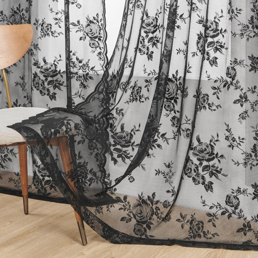 Floral Grace Sheer Curtains - Image 12