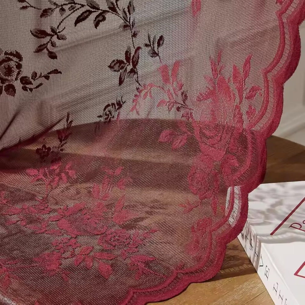 Floral Grace Sheer Curtains - Image 3