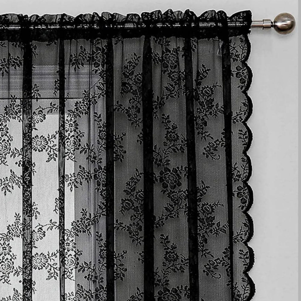 Floral Grace Sheer Curtains - Image 4