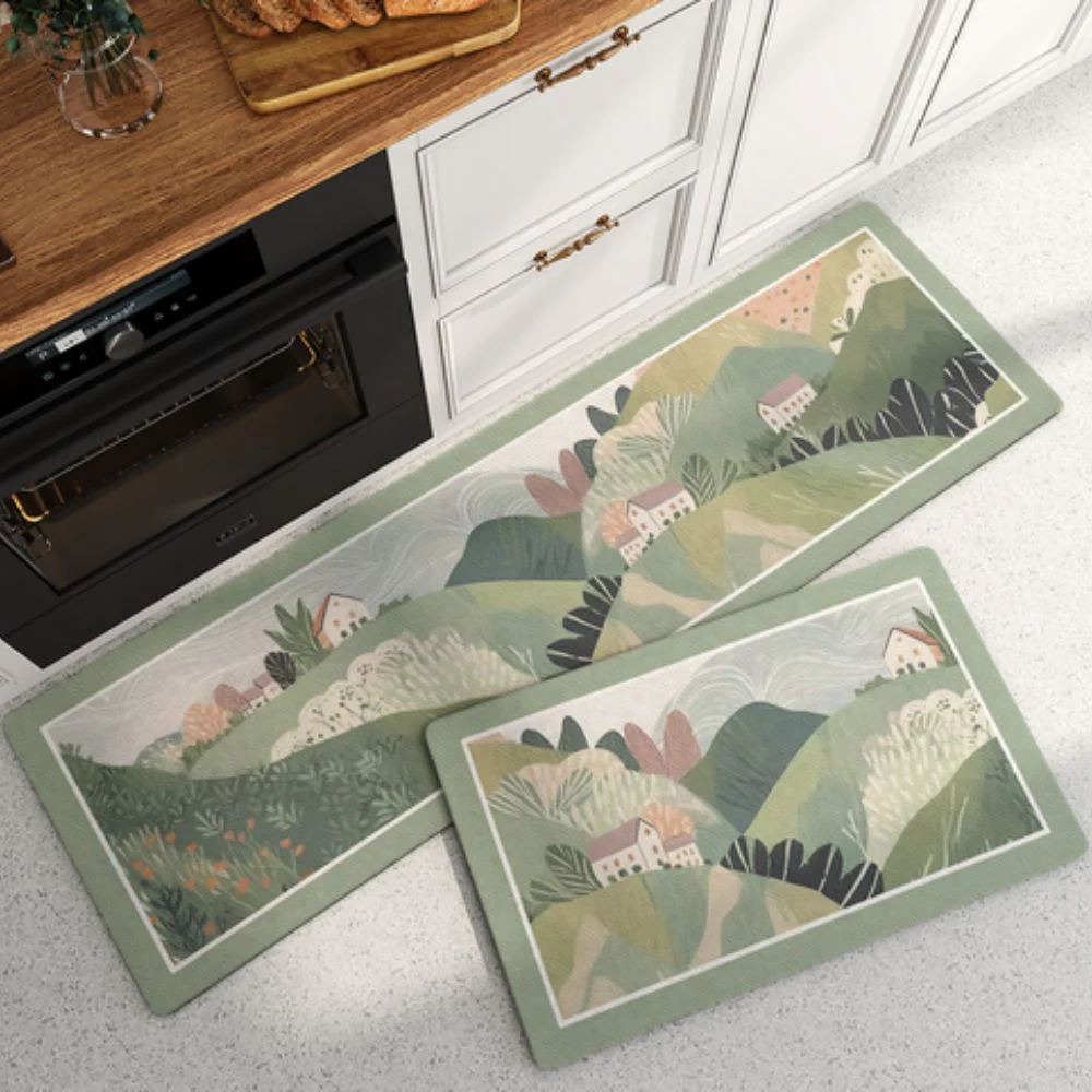 Floral Quick-Dry Kitchen Mat - Image 4