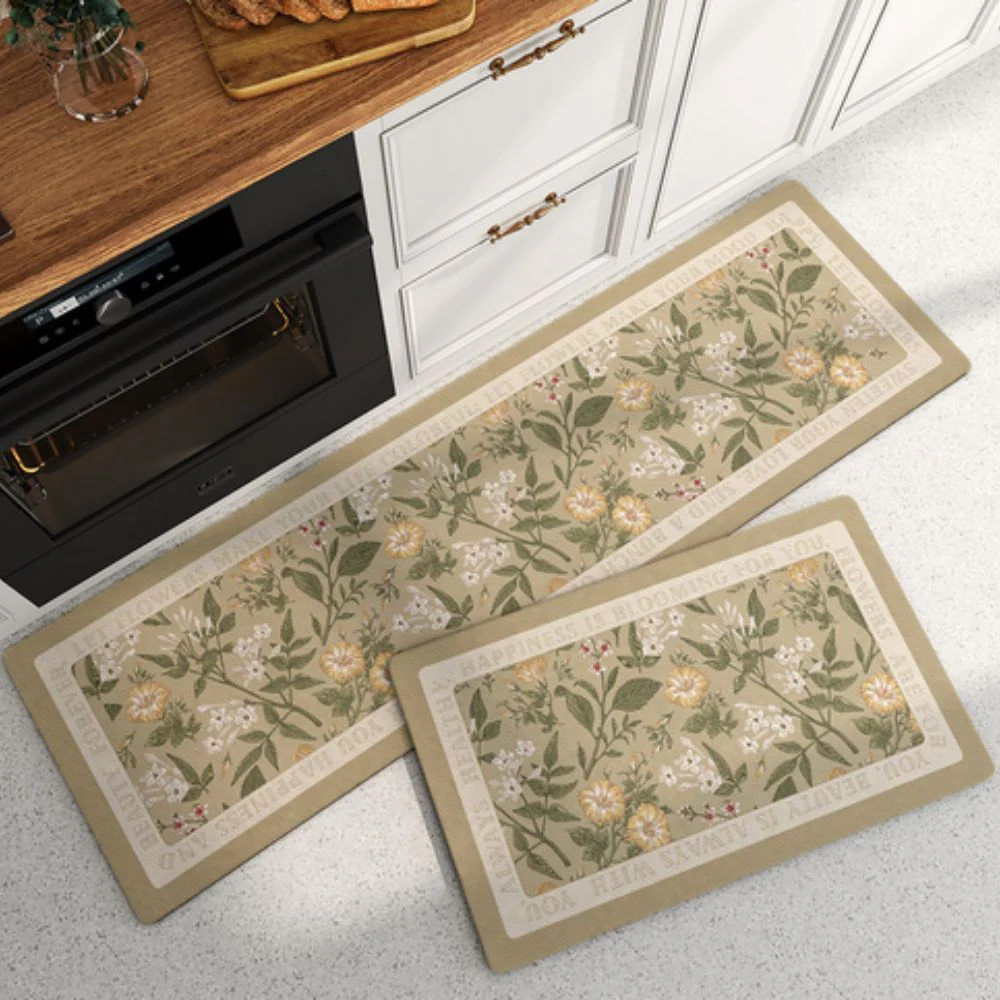 Floral Quick-Dry Kitchen Mat - Image 5