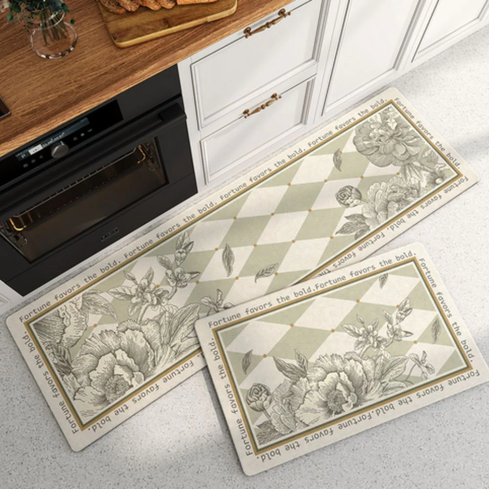 Floral Quick-Dry Kitchen Mat - Image 6