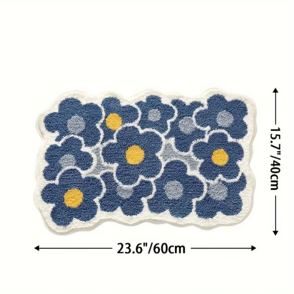 Floral Tufted Absorbent Bath Mat - Image 10