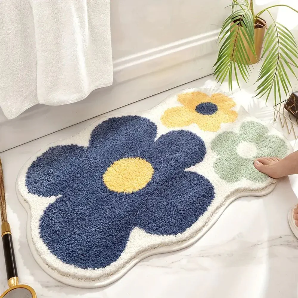 Floral Tufted Absorbent Bath Mat - Image 3