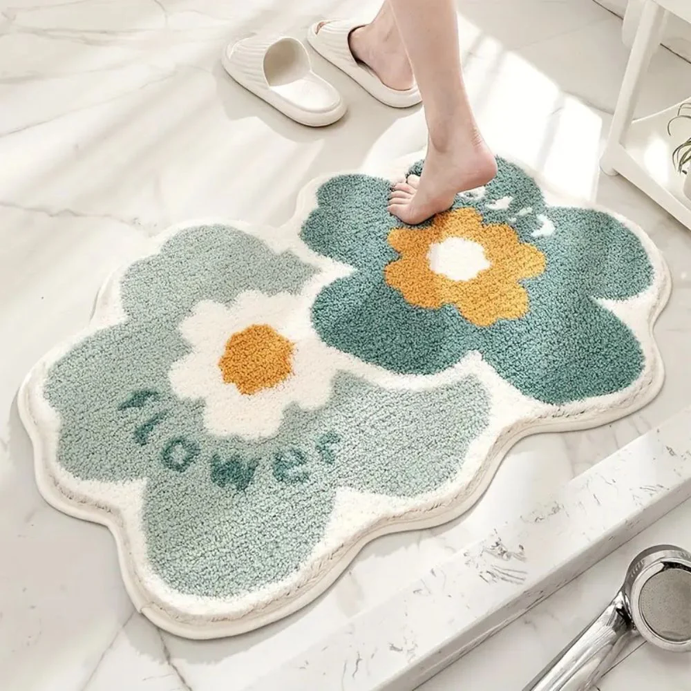 Floral Tufted Absorbent Bath Mat - Image 4