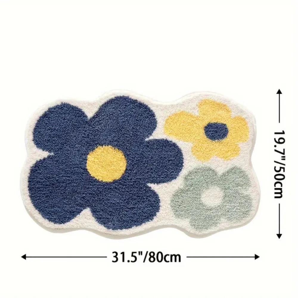 Floral Tufted Absorbent Bath Mat - Image 7