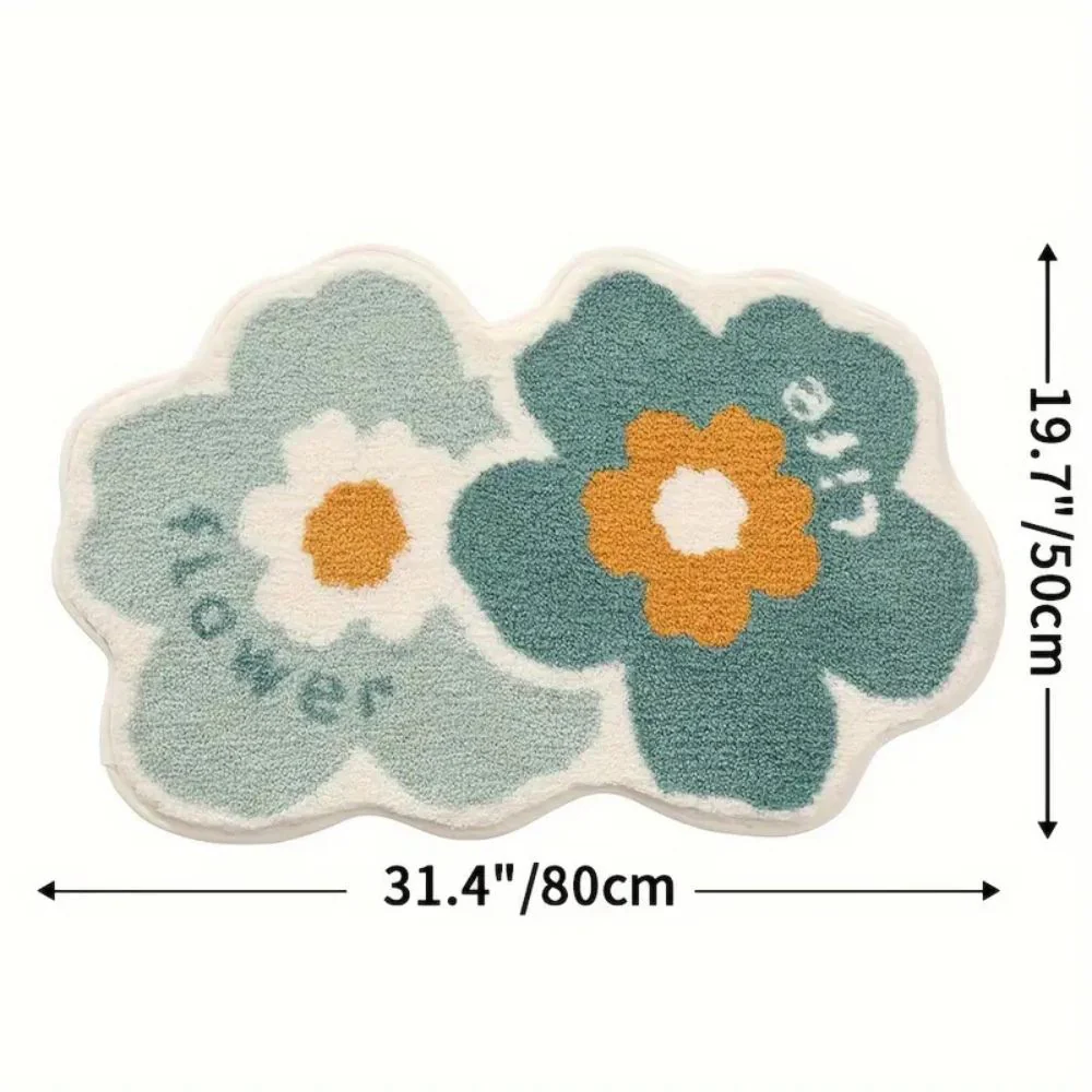 Floral Tufted Absorbent Bath Mat - Image 9