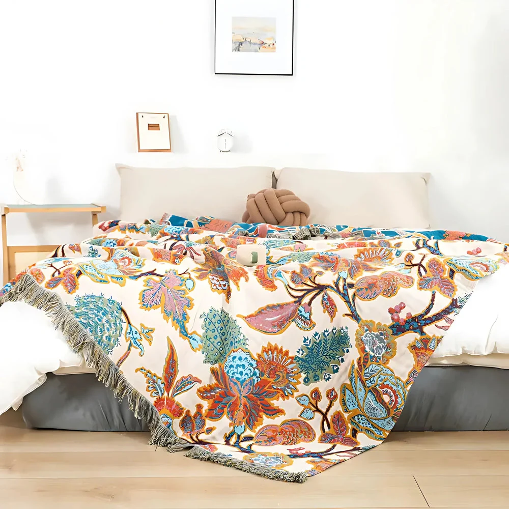 Floryn Garden-Inspired Reversible Blanket - Image 2