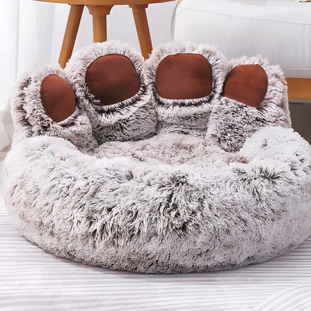 Furry Paw-Shaped Pet Bed - Image 11
