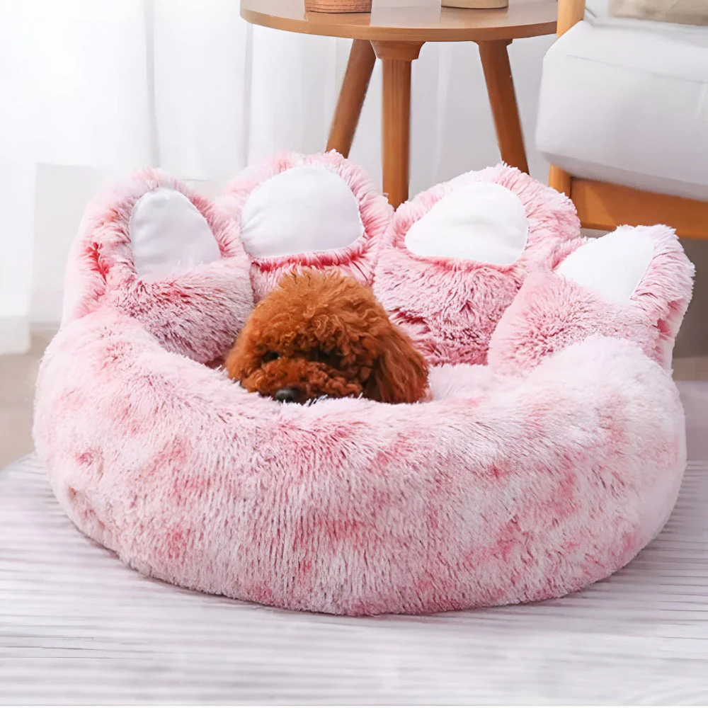 Furry Paw-Shaped Pet Bed - Image 8