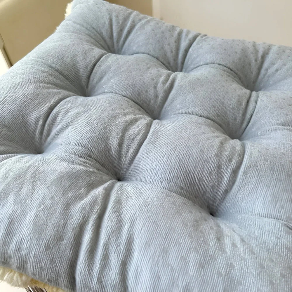 Fuzzy Checkered Fur Padded Cushion - Image 7