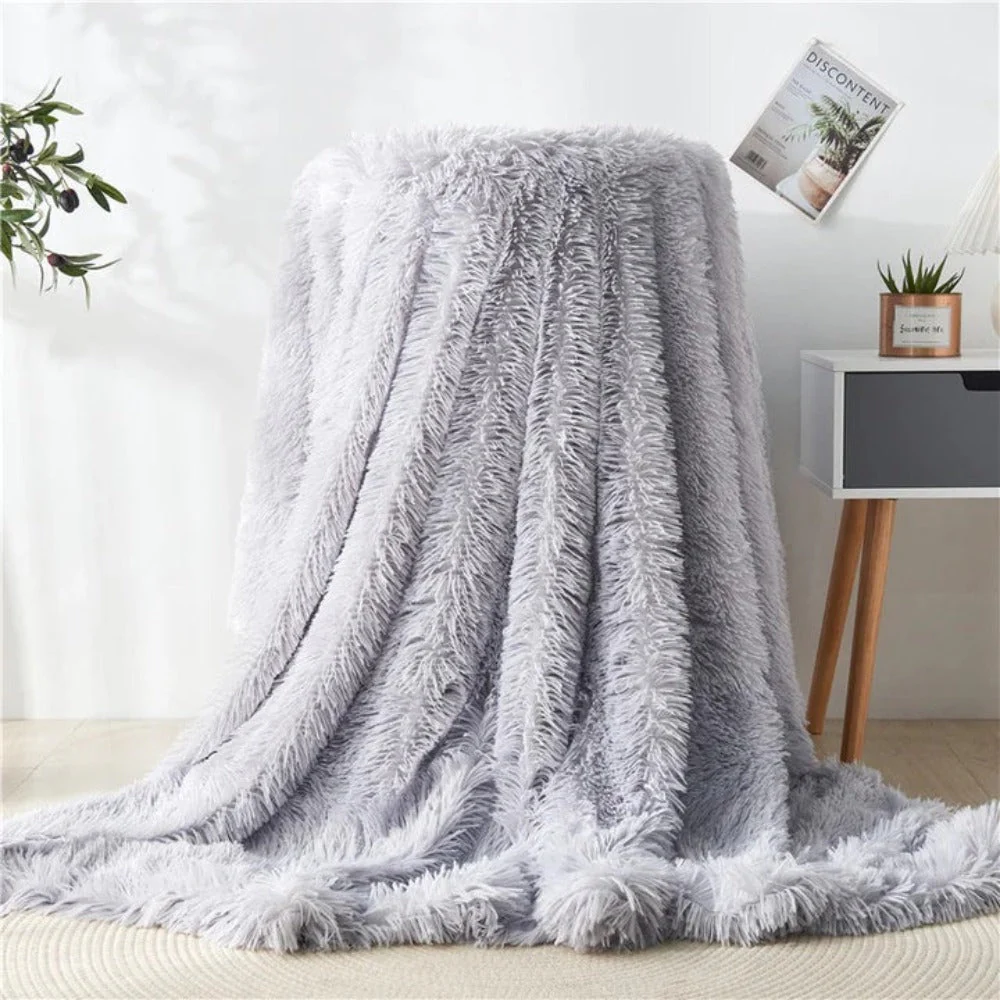 Fuzzy Faux Fur Blanket Throw - Image 8