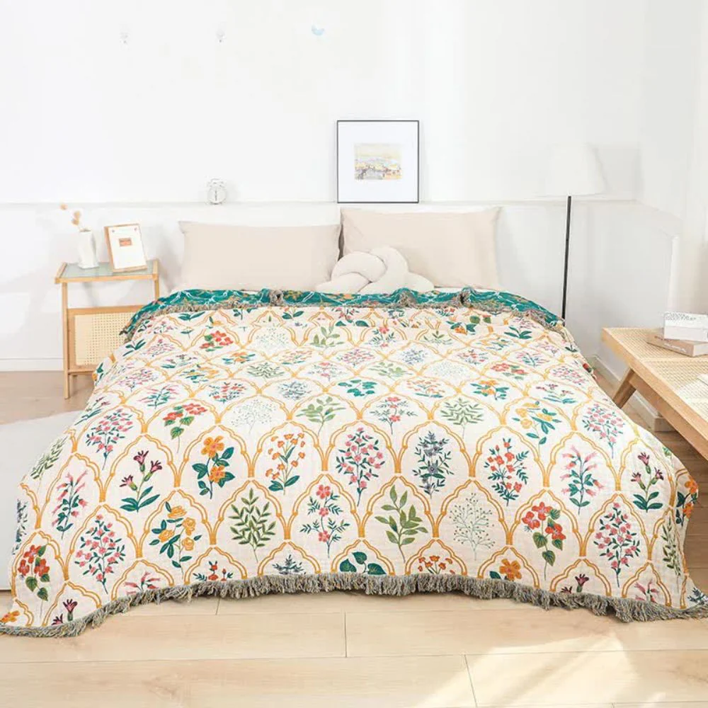 Garden Reverie Cotton Blanket - Image 2