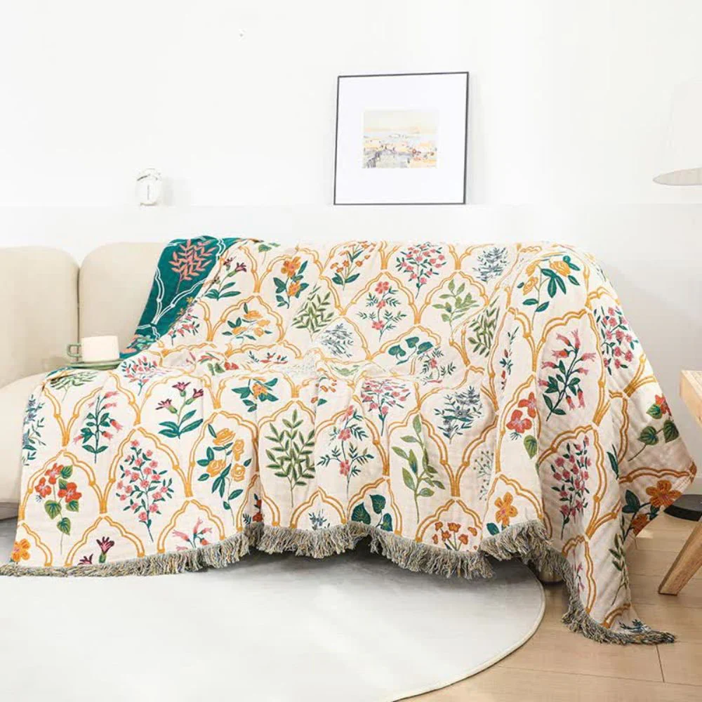 Garden Reverie Cotton Blanket - Image 3