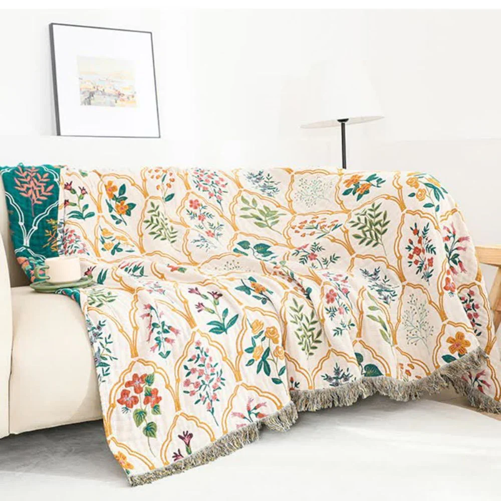 Garden Reverie Cotton Blanket - Image 4
