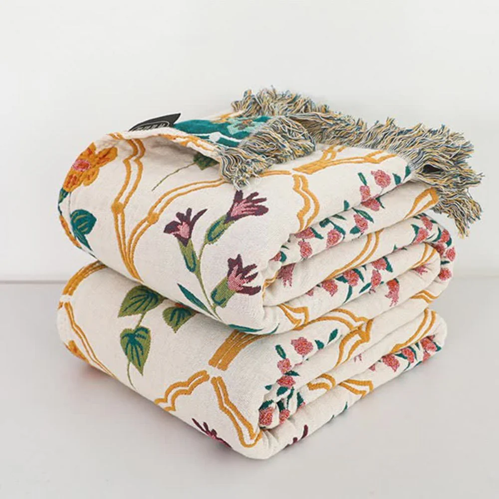 Garden Reverie Cotton Blanket - Image 5