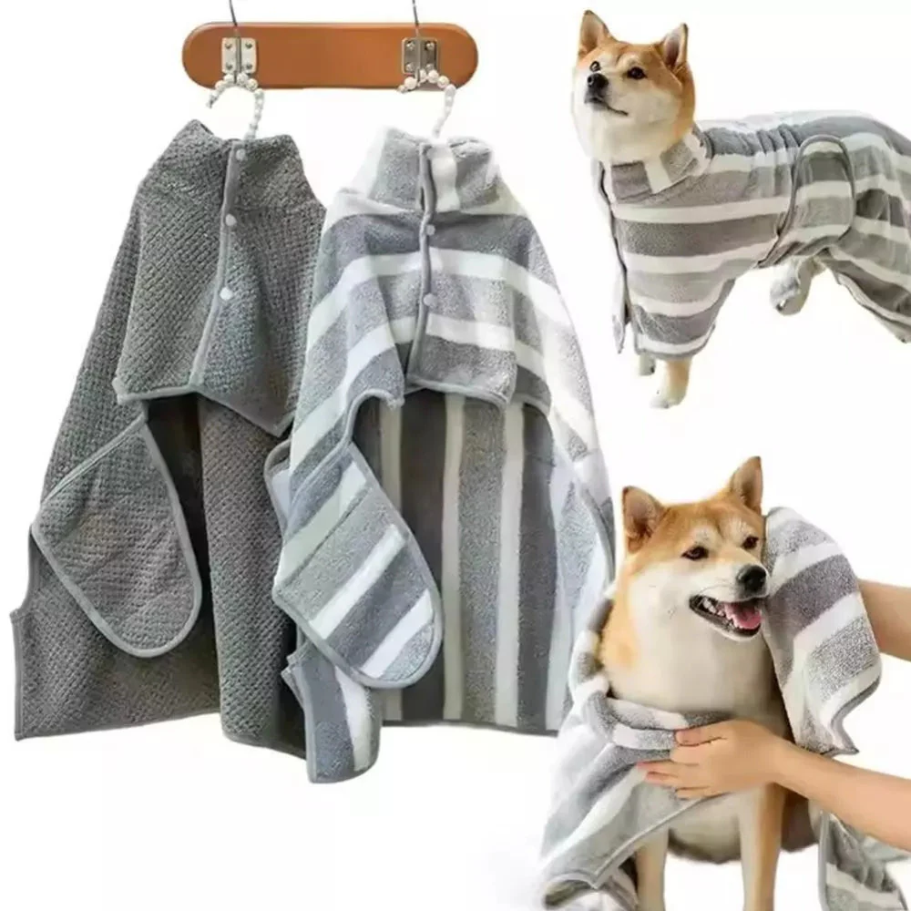 Gentle Touch Dog Drying Towel Robe - Image 7