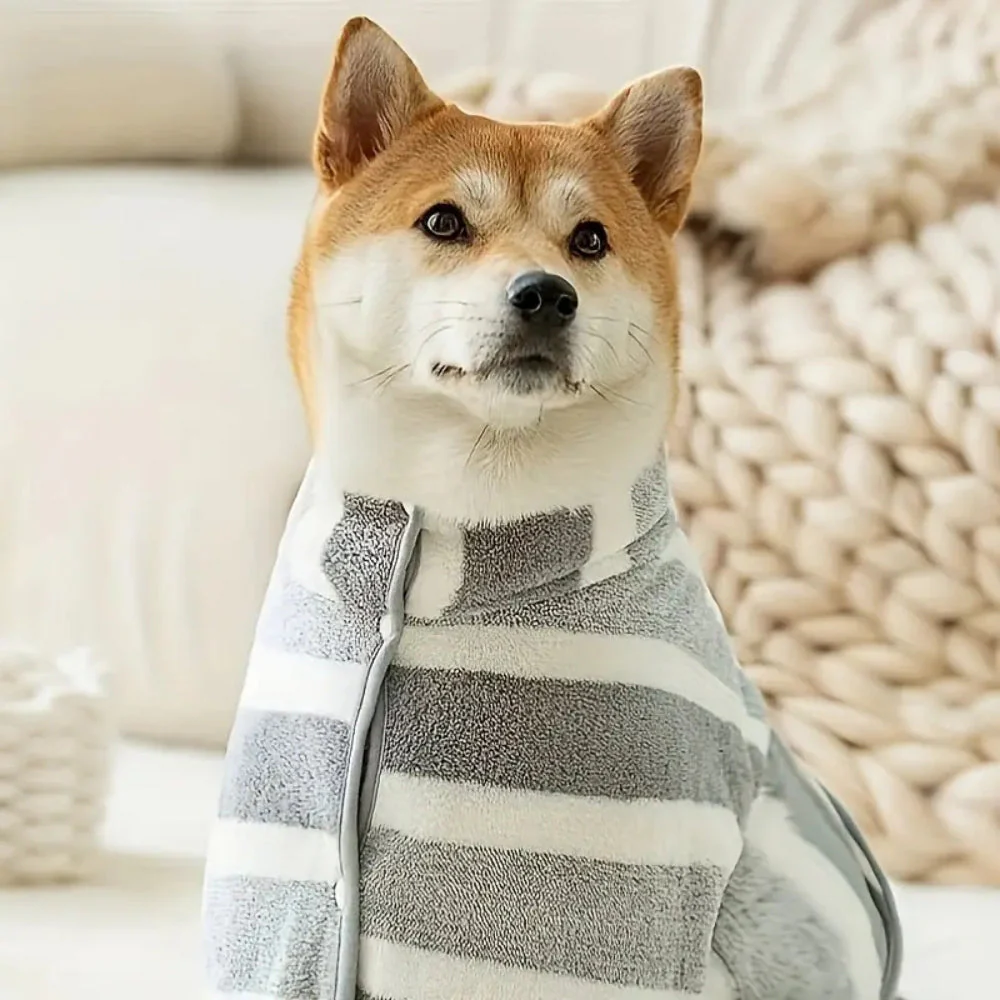 Gentle Touch Dog Drying Towel Robe - Image 8