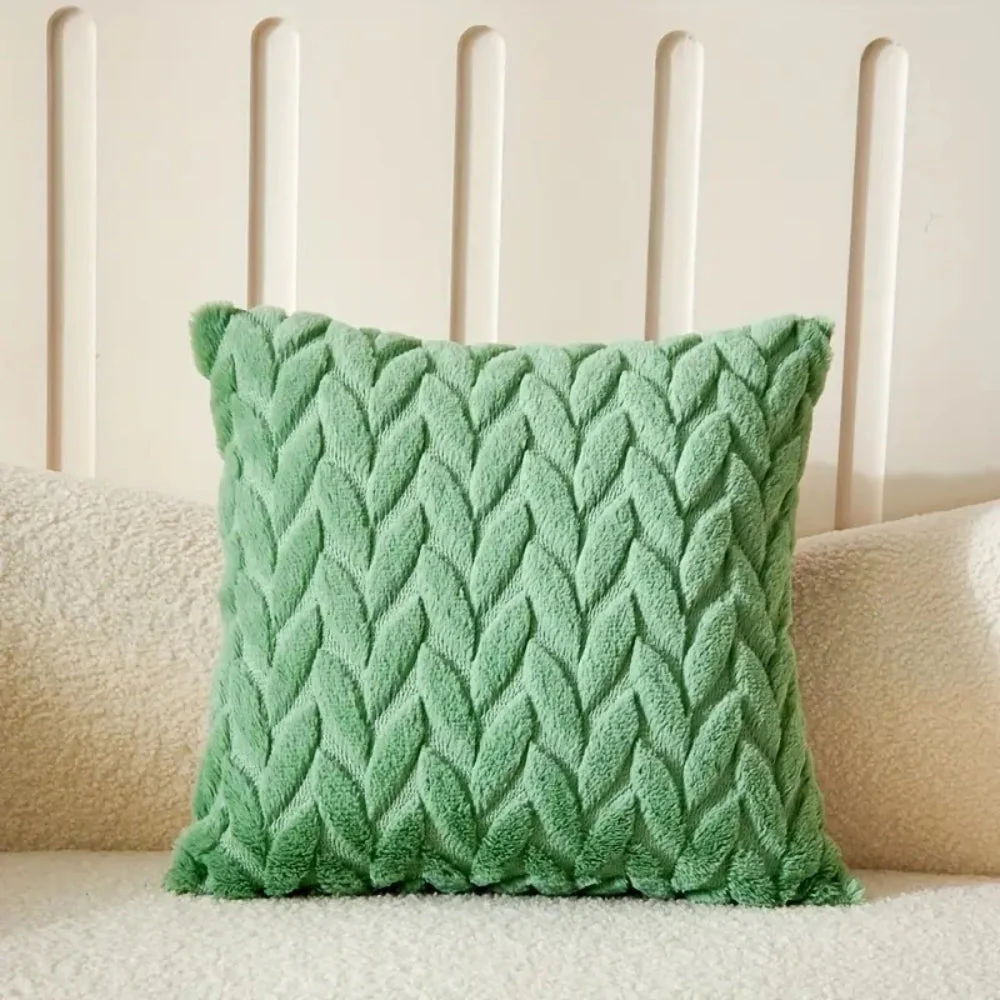 Geo Leaves Embroidered Cushion Cover - Image 10