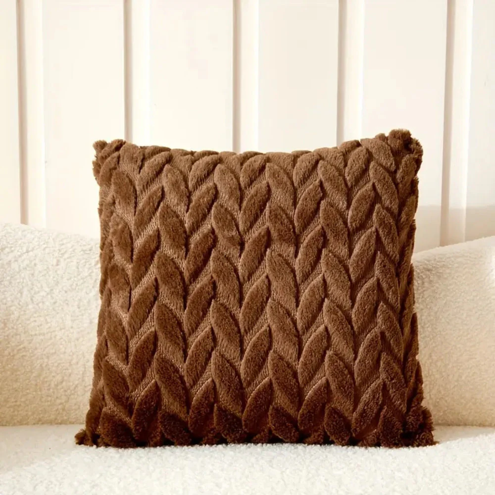 Geo Leaves Embroidered Cushion Cover - Image 12