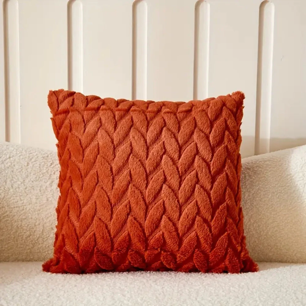 Geo Leaves Embroidered Cushion Cover - Image 13