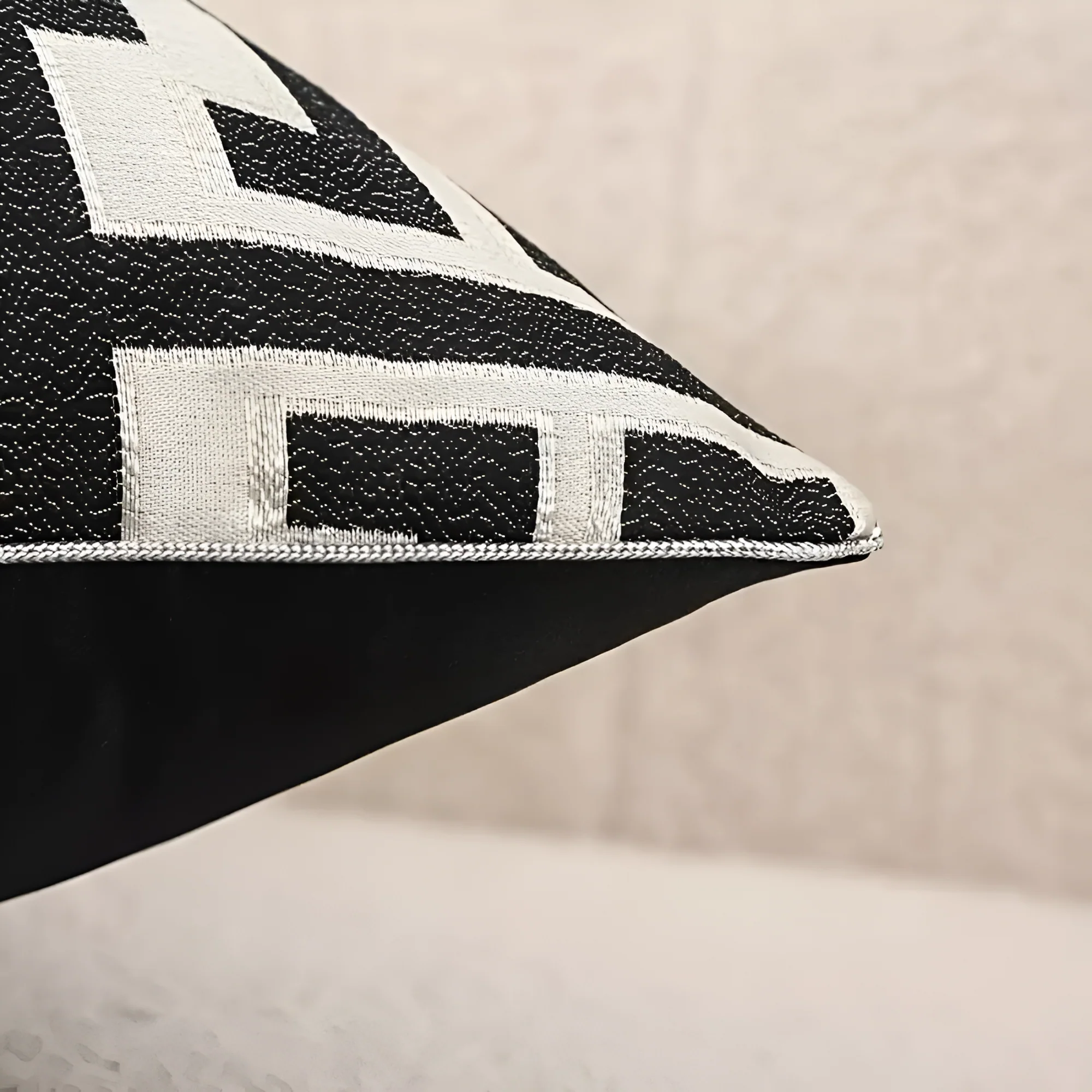 Geometric Jacquard Luxury Cushion Cover - Image 9