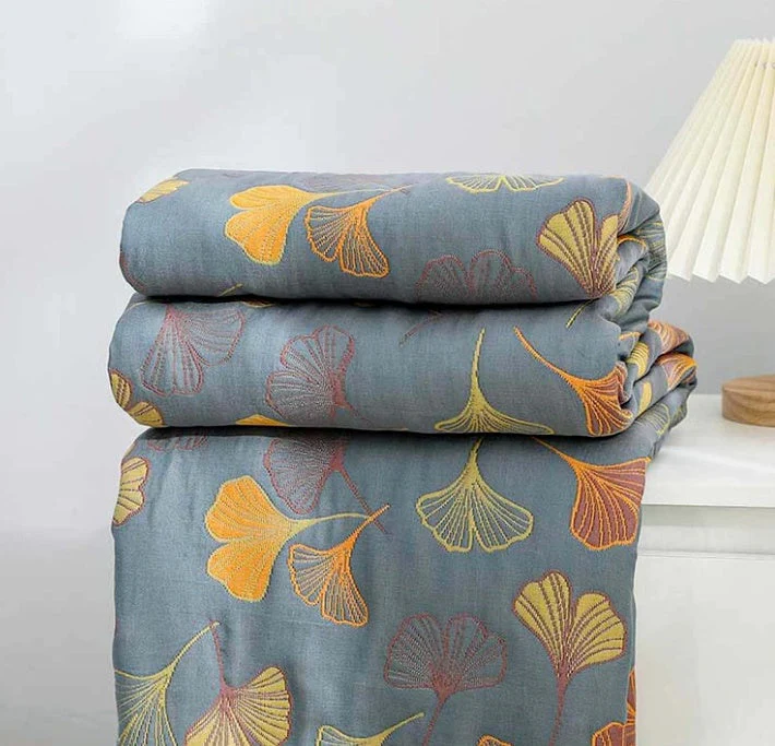Ginkgo Leaf Throw Blanket - Image 3