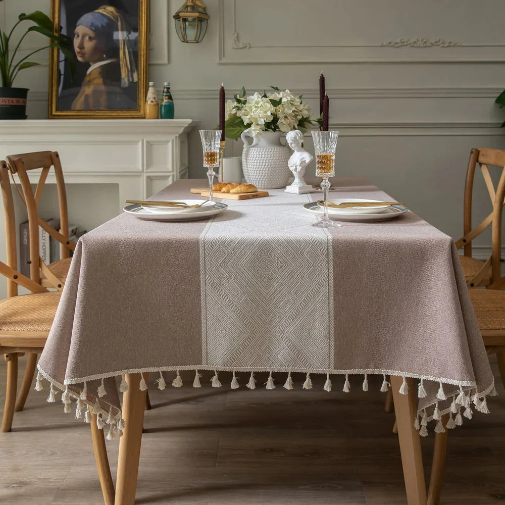 Glisstra Geometric Tassel Tablecloth - Image 3