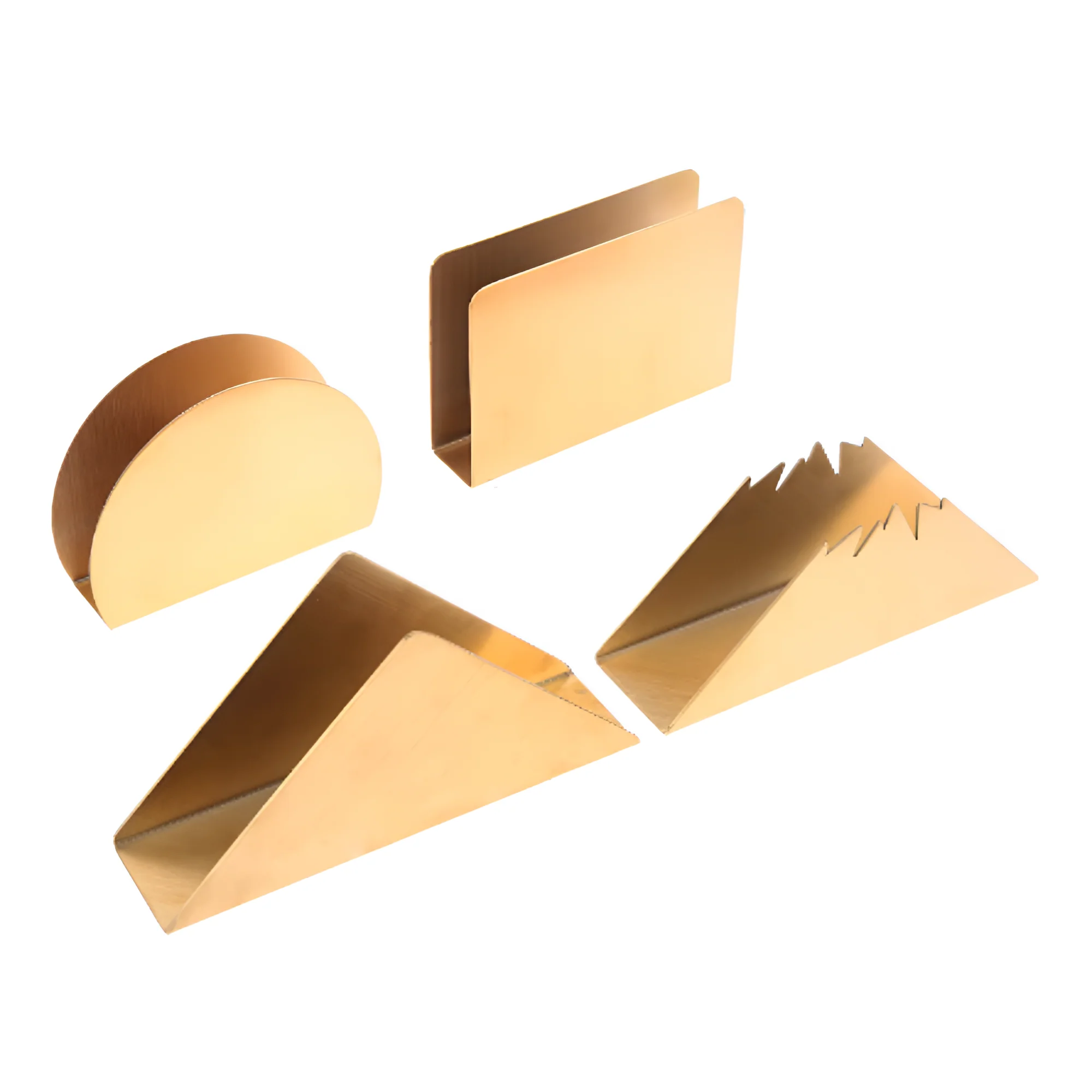 Gold Metallic Napkin Holder - Image 8