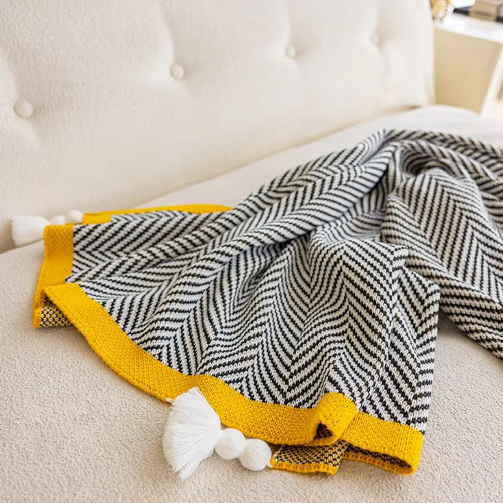 Golden Chevron Luxe Blanket - Image 6