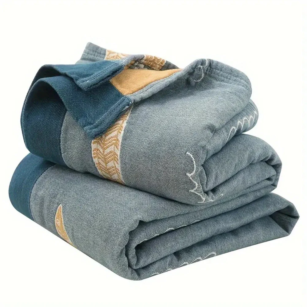 Golden Fish Cotton Gauze Reversible Blanket - Image 8