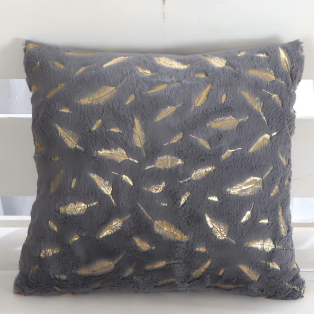 Golden Leaf Velvet Cushion Covers - Image 14