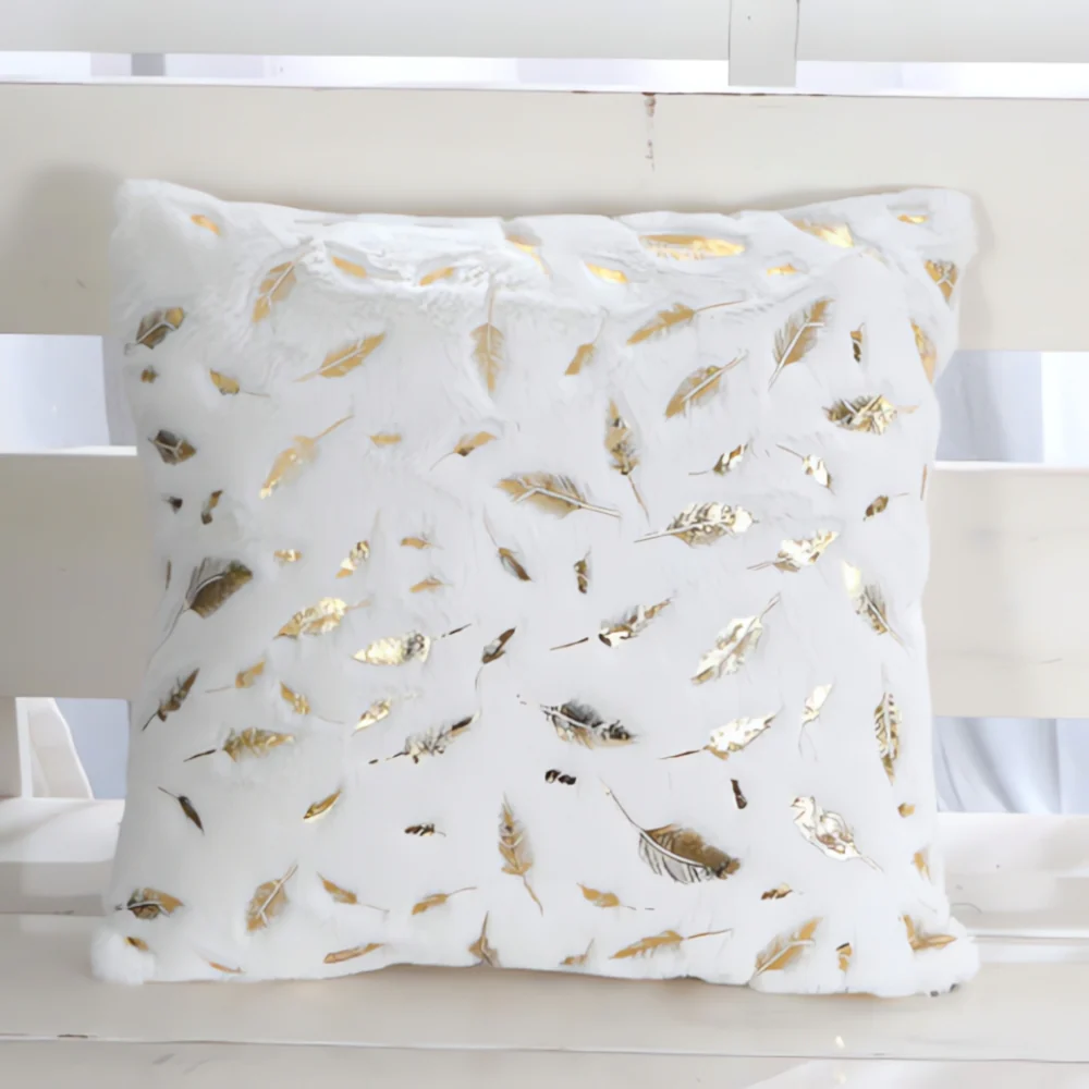 Golden Leaf Velvet Cushion Covers - Image 8