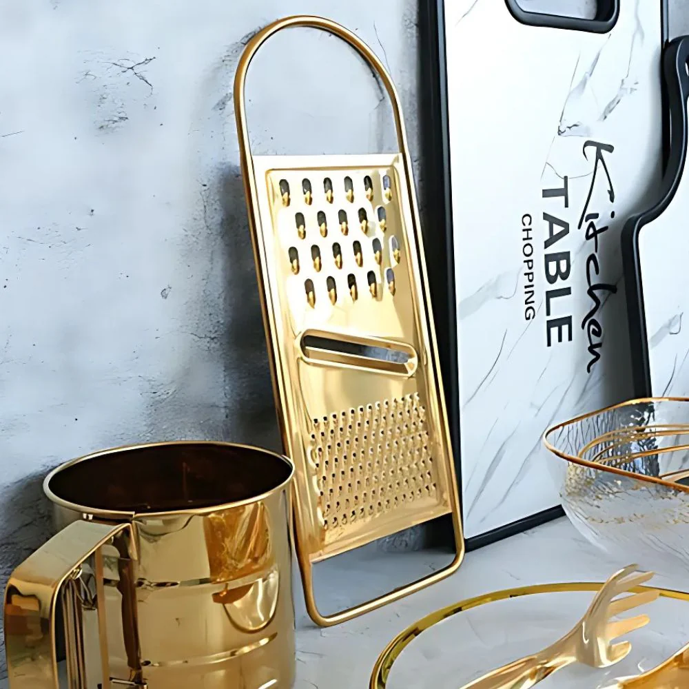Golden Stainless Steel Grater - Image 2