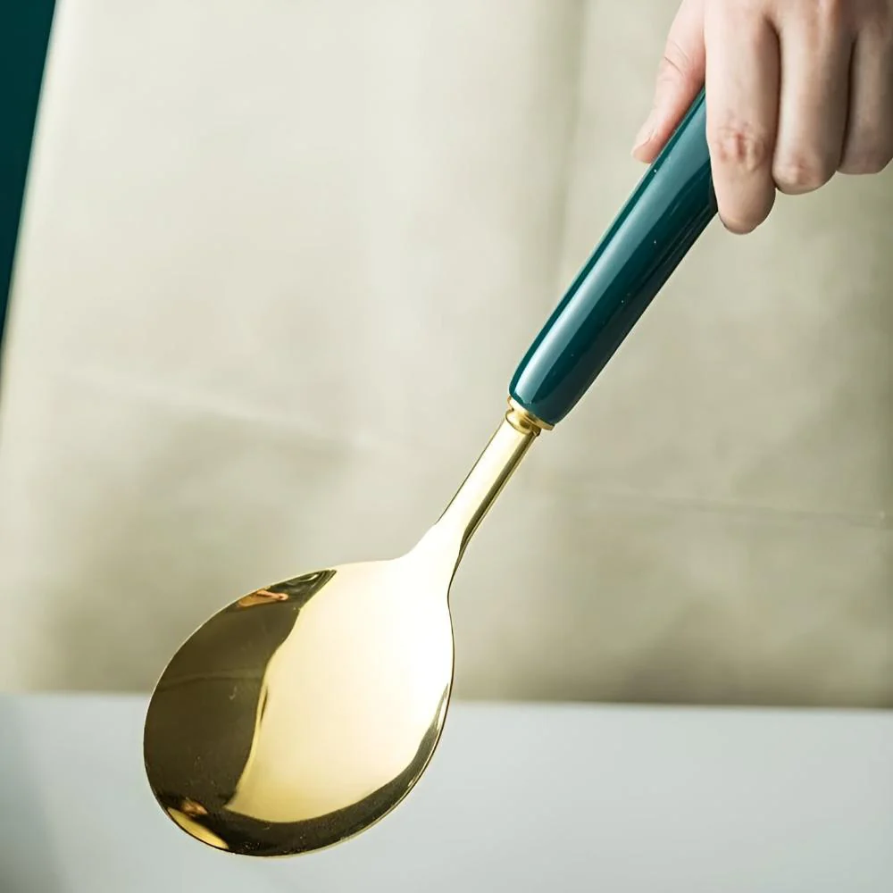 Golden Stainless Steel Utensil Set - Image 4