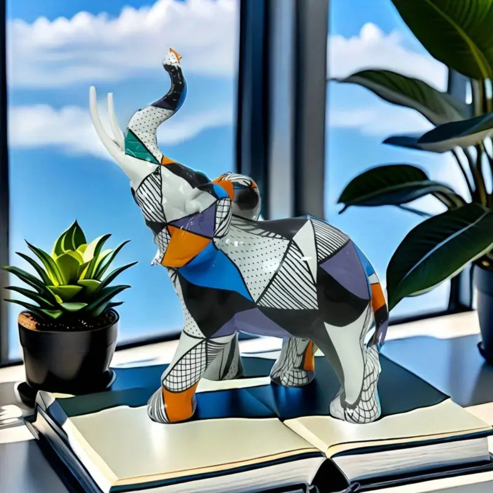 Luxury Abstract Elephant Figurine - Image 4
