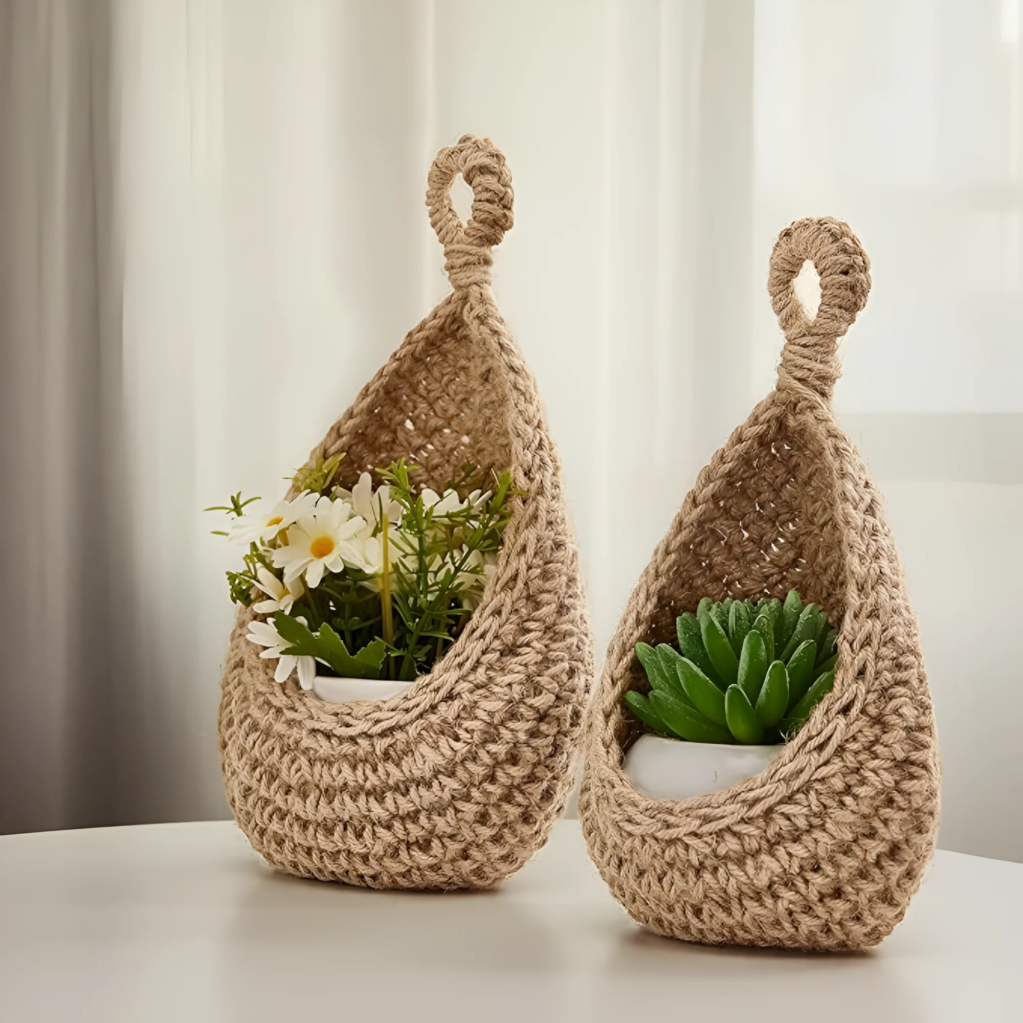 Handcrafted Boho Hanging Basket - Image 2