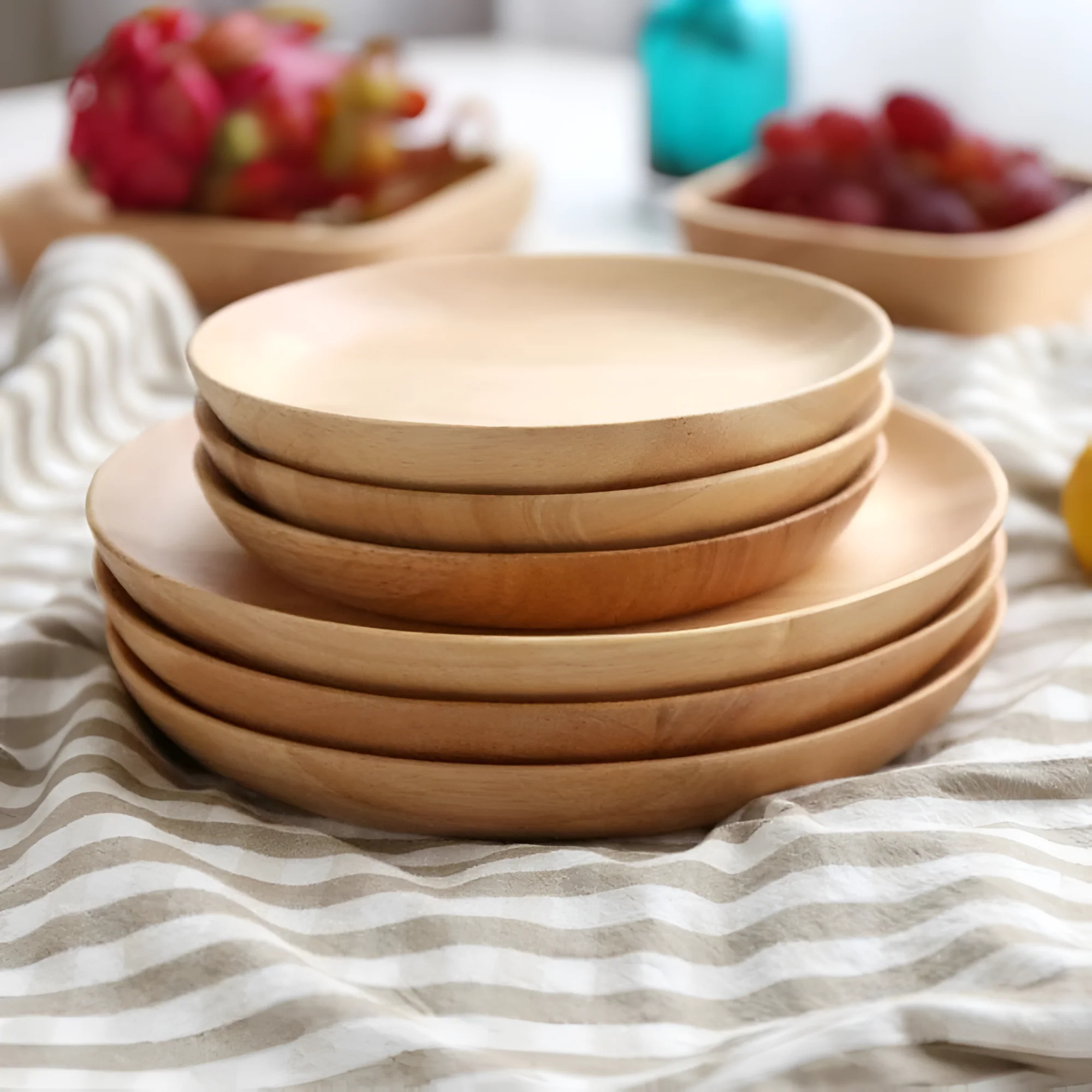 Handcrafted Walnut Wood Plate - Image 2