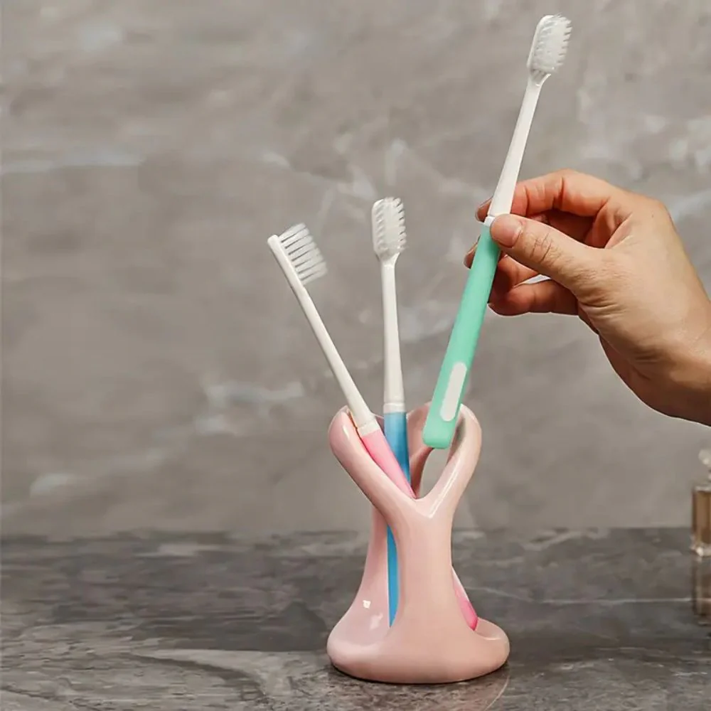 Heart-Shaped Ceramic Toothbrush Holder - Image 6