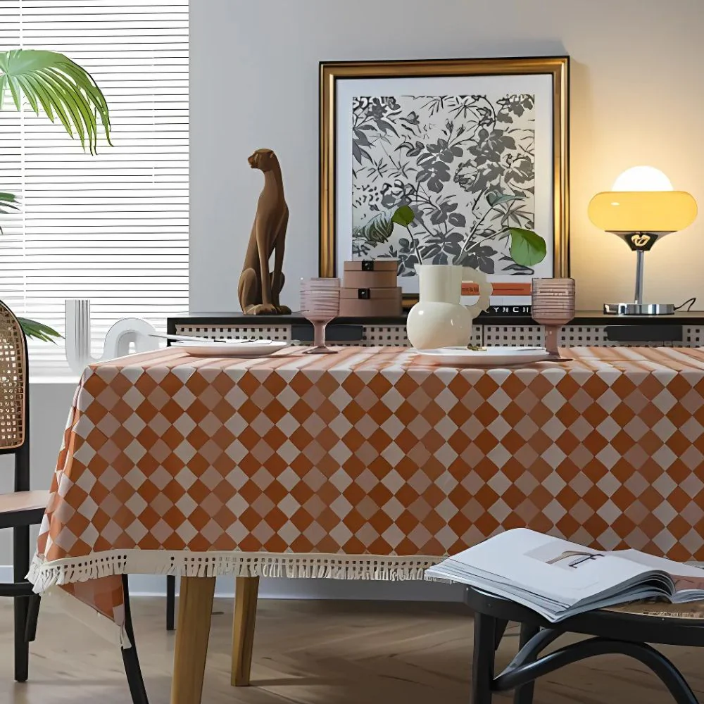 Heritage Checkered Tablecloth - Image 5